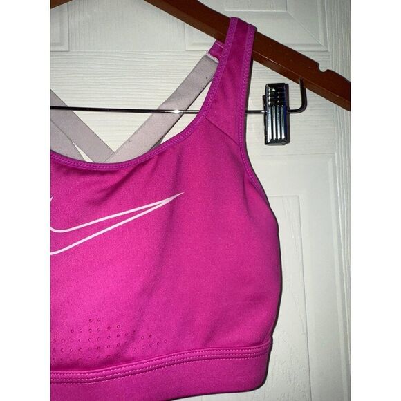 Nike Dri Fit Dry High Impact High Support Strappy Sports Bra Size Medium - Picture 5 of 10